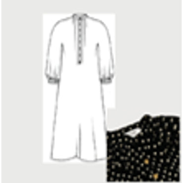 Robe Folk - Black/Offwhite