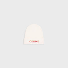 Men Celine Beanie - Off White