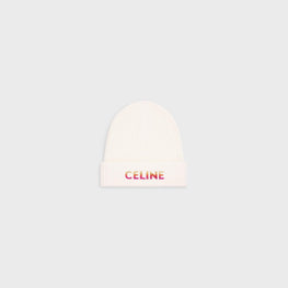 Men Celine Beanie - Off White