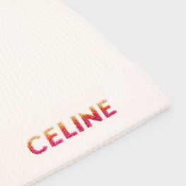 Men Celine Beanie - Off White