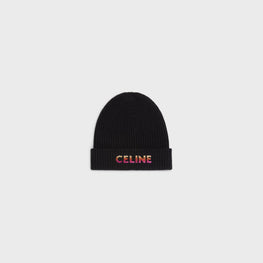 Men Celine Beanie - Black