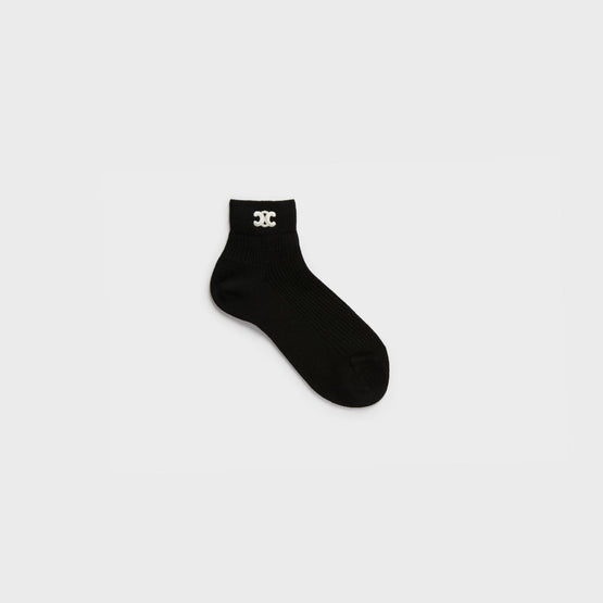 Women Triomphe Short Socks - Black