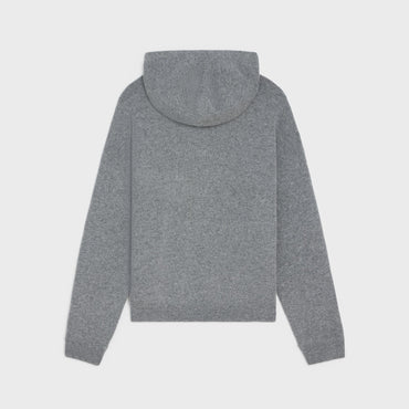 Oversized Hooded Sweater - Medium Grey