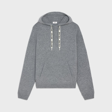 Oversized Hooded Sweater - Medium Grey
