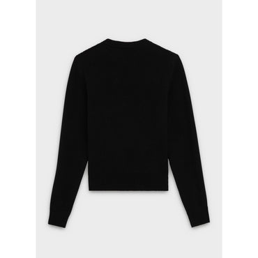 Pull Col Rond Iconic Cashmere - Black