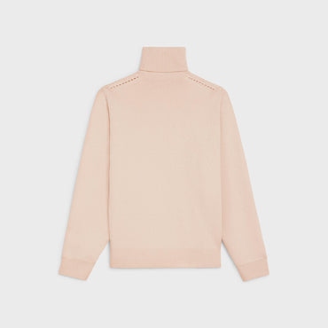 Sulky Boxy Turtle Neck Sweater - Light Blush