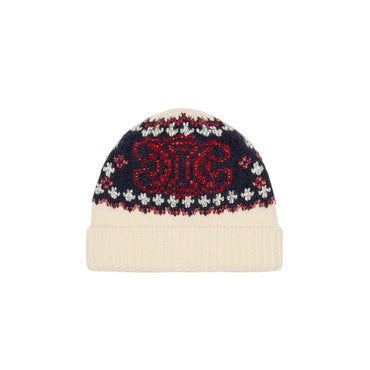 Bonnet - Offwhite/Navy/Red