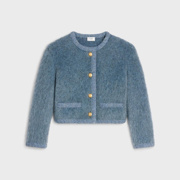 Veste Cardigan Cropped - Blue