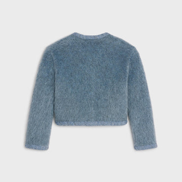 Veste Cardigan Cropped - Blue