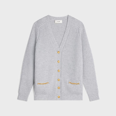 Signature Long Cardigan - Light Grey