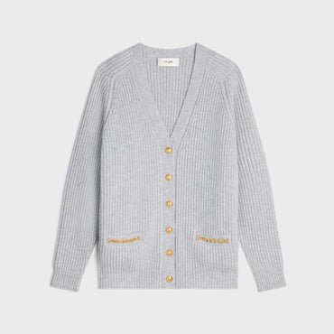 Signature Long Cardigan - Light Grey
