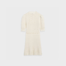 Short Crocheted Dress - White