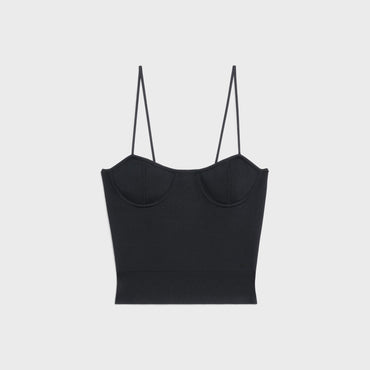 Cropped Bustier - Black