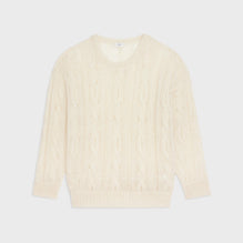 Boxy Round Neck Sweater - Off White