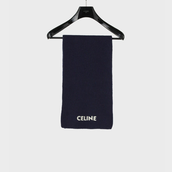 Men Celine Scarf - Navy