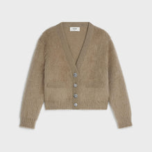Veste Cardigan Boutons Bijoux - Taupe