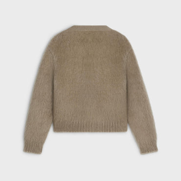 Veste Cardigan Boutons Bijoux - Taupe