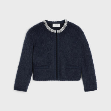 Veste Cardigan Galon Brode - Blue