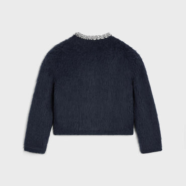 Veste Cardigan Galon Brode - Blue