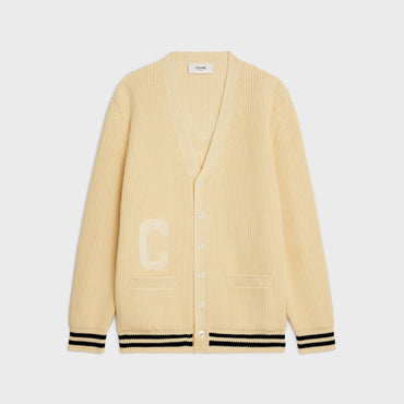 Cardigan College Celine Paris - Ecru/Black