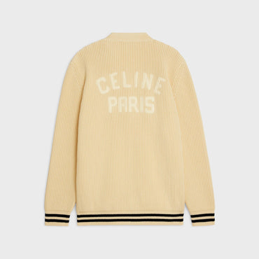 Cardigan College Celine Paris - Ecru/Black