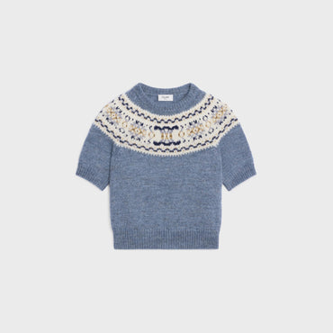 Pull Manches Courtes - Light Blue
