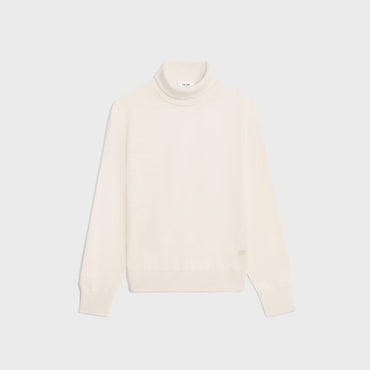 Pull Col Roule Double Fine 2/30 - Sato Seni - Off White