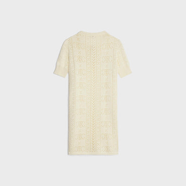 3/4 Sleeve Dress - Off White