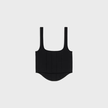 Top Corset Viscose Underpinning Cups - Black