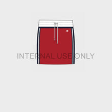 Triomphe Short Skirt - Red/Navy