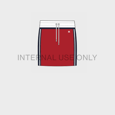 Triomphe Short Skirt - Red/Navy