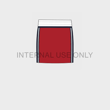 Triomphe Short Skirt - Red/Navy