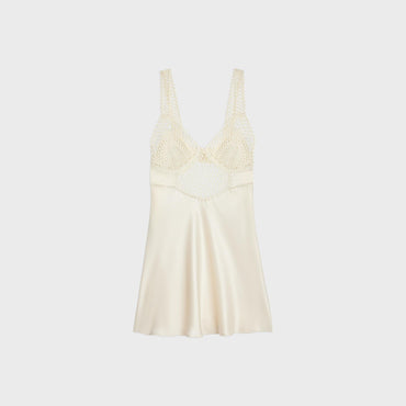 Robe Lingerie Courte - Off White