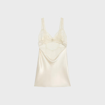 Robe Lingerie Courte - Off White