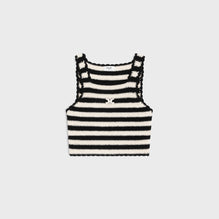 Crop Top Triomphe - Black/Ecru