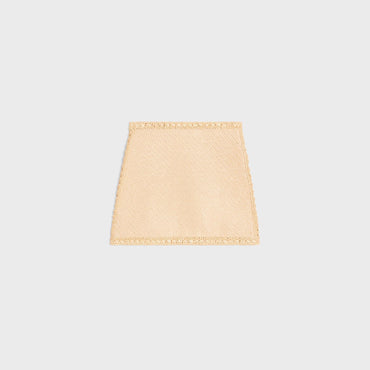 Jupe Courte Raphia Crochet - Natural