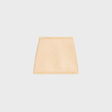 Jupe Courte Raphia Crochet - Natural