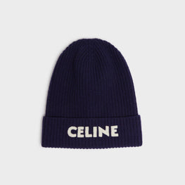 Women Celine Beanie - Navy