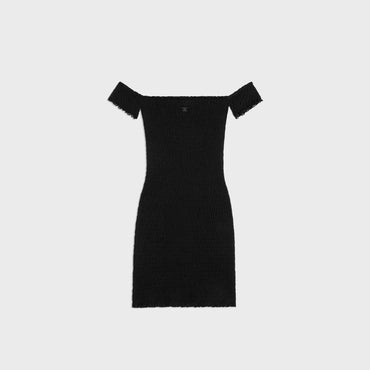 Mini Robe Off-Shoulder - Black