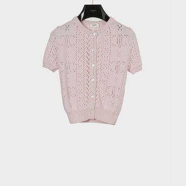 Cropped Cardigan - Light Pink