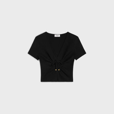 Crop Top Coeur - Black