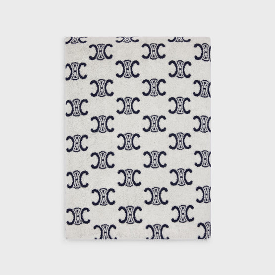 Women Beach Towel - Ivory/Navy