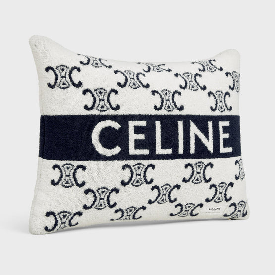 Women Beach Cushion - Ivory/Navy