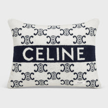 Beach Cushion - Ivory/Navy