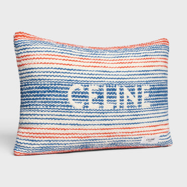Celine Beach Cushion - Beige/Orange/Blue