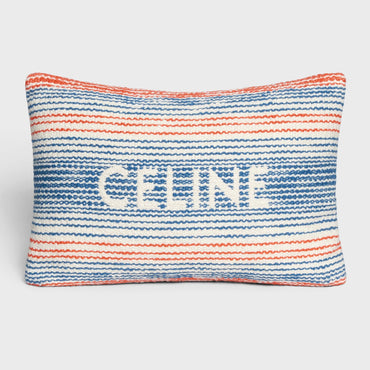 Celine Beach Cushion - Beige/Orange/Blue