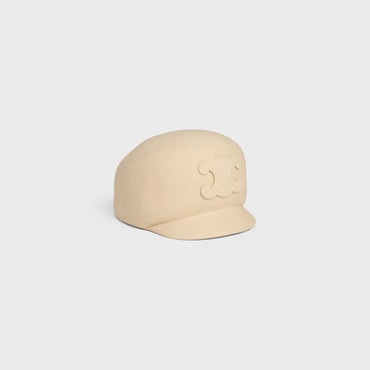 Cap Triomphe Wool Felt Casquette Feutre De Laine - Mastic