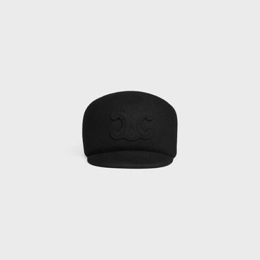 Cap Triomphe Wool Felt Casquette Feutre De Laine - Black
