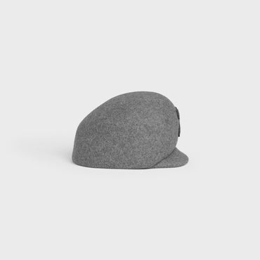 Cap Triomphe Wool Felt Casquette Feutre De Laine Melange - Light Grey