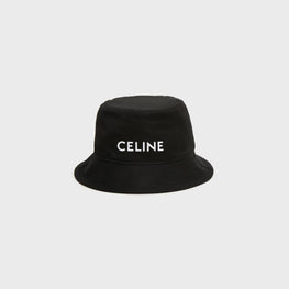 Men Celine Bucket Hat - Ultra Black